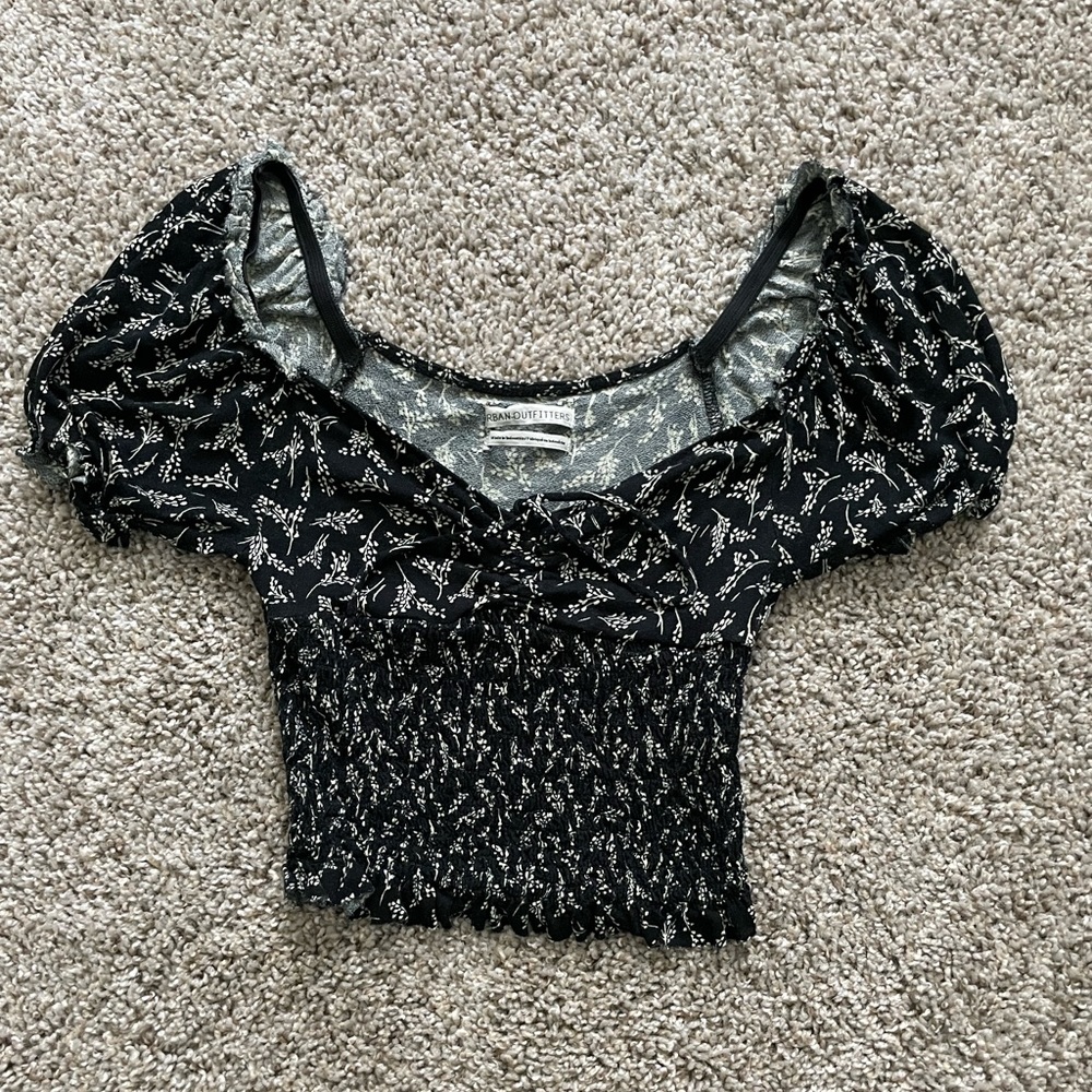 Urban Outfitter Smocked Crop Top